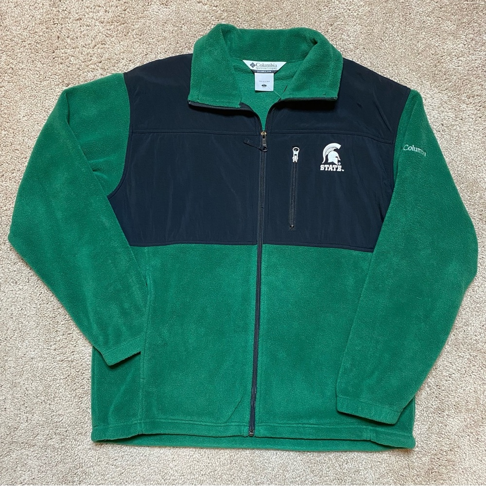 Columbia Michigan State University Spartans Full Zip Fleece